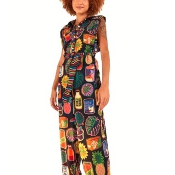 FARM Rio Brasil Collectibles Printed Jumpsuit - Picture 4 of 16